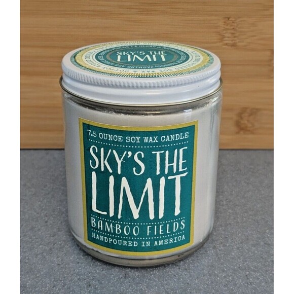Noon Design Shop Sky's The Limit Soy Wax Jar Candle 7.5oz ‎ Bamboo Fields 45 hr - Picture 1 of 5